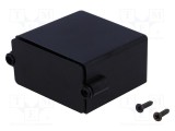 Carcasă alarmă MASZCZYK 55mm x 56mm x 30mm ABS neagră cu panou