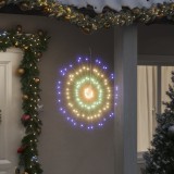 VidaXL Lumină stelară de Crăciun 140 LED-uri 8 buc., multicolor, 17 cm