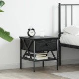 Cumpara ieftin Noptieră Stejar Negru 40x42x45 cm Lemn prelucrat