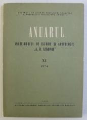 ANUARUL INSTITUTULUI DE ISTORIE SI ARHEOLOGIE A. D. XENOPOL XI 1974 foto