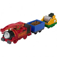 Locomotiva motorizata Harvey cu doua vagoane Thomas si Prietenii Track Master foto