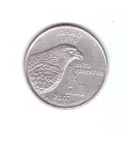 Moneda SUA 25 centi/quarter dollar 2007 D Idaho 1890, stare buna, curata