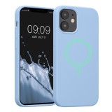 Husa Kwmobile pentru Apple iPhone 12 Mini, Silicon, Albastru, 56555.58