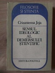 Sensul ideologic al demersului stiintific- Crizantema Joja