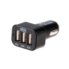 INCARCATOR CU 3USB NEGRU SMART PHONE-CAMERA-MP3 PLAYER