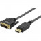 Cablu video Ednet DisplayPort Male - DVI-D Male 3m negru