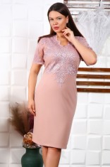 Rochie de Ocazie Silvi Roze - 58Marimea