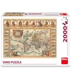 Puzzle Hartă Istorică a Lumii 2000 Piese