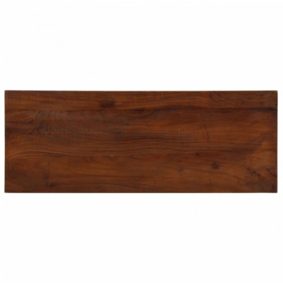 Blat de masa, 80x30x2,5 cm, dreptunghiular, lemn masiv reciclat foto