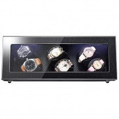 Cutie intors ceasuri automatice iUni, Watch Winder 6 Carbon foto