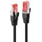 Cablu Lindy Cat.6 S/FTP Network Black, lungime 1m, latime de