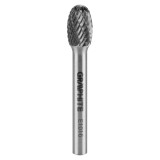 Freza rotativa din carbura HM, ovala, 10x16 mm, tija 6x45 mm