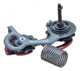 Cumpara ieftin Kit cusca schimbator spate X0 din carbon, short, rosu