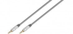 Cablu audio Goobay Jack 3.5 mm - Jack 3.5 mm 2.5m Black Blister foto