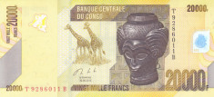 Bancnota Congo 20.000 Franci 2013 - P104b UNC foto