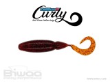 Shad Biwaa TailGunr Curly Bloodworm Texas Craw 9cm, 7buc/plic
