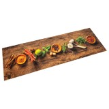 Covor de bucatarie lavabil Spices, 45x150 cm, catifea GartenMobel Dekor, vidaXL