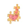 Sticker decorativ Puzzle, Multicolor, 85 cm, 3210ST, Oem