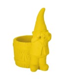 Cumpara ieftin Ghiveci flori ciment galben Gnom 20 x 13,5 x 23 cm