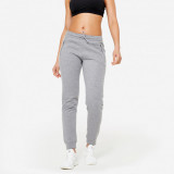 Pantalon de trening slim Gri Damă, Domyos