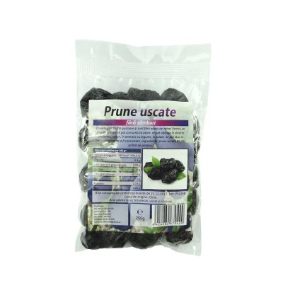 Prune Uscate fara Samburi 250 grame Deco Italia foto