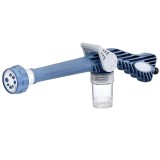 Pistol Tiessa, pentru spalat si stropit, suport pentru sapun, 8 tipuri de jet, 3 cai de control