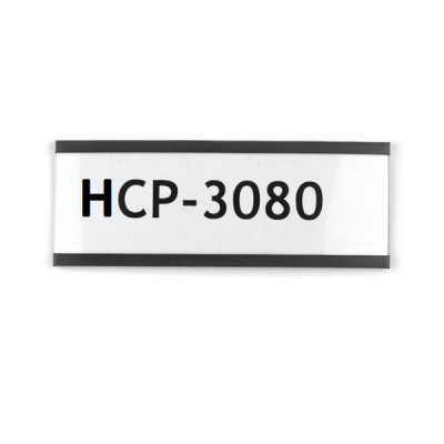 Eticheta magnetica profil C, 80&amp;amp;#215;30 mm (cu hartie si protectie PVC) foto