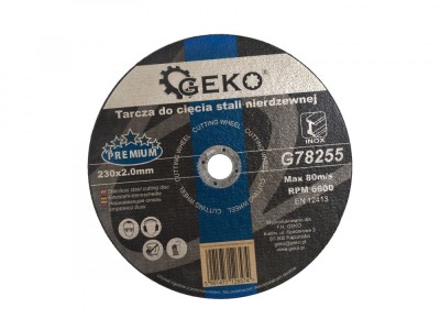 Disc pentru taierea oțelului, GEKO PREMIUM 230mm, G78255 foto