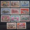 Rusia 1958 , 100 de timbre rusești avion mașini serie 11v stampilata, Nestampilat