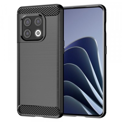 Husa pentru OnePlus 10 Pro, Techsuit, Carbon, Neagra foto