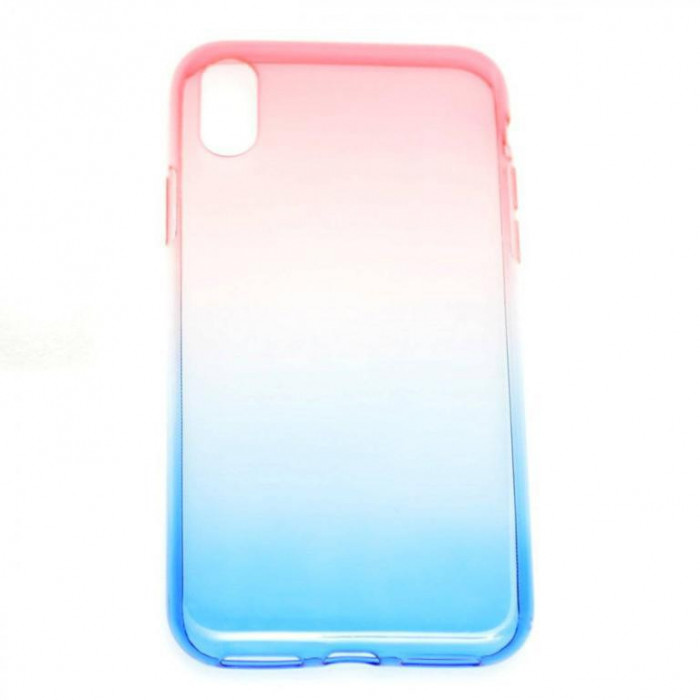 Husa Telefon Silicon Huawei P Smart Rainbow Pink&amp;#038;Blue