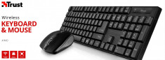 Set fara fir tastatura cu mouse trust ximo wireless keyboard foto