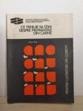 Ce Trebuie sa Stim Despre Preparatele din Carne - Iuliana Celea, 1974, Ministerul Comertului Interior, 141 pagini, limba Romana