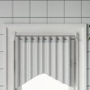 Șine pentru perdele 2 buc, alb și argintiu, 60-105 cm, aluminiu