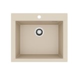 Chiuvetă bucătărie Alveus Pure-G 30, Algranit, 59 x 51,5 cm, 1 cuvă, Ivoir nisipiu, sifon inclus