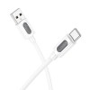 CABLU alimentare si date Borofone &quot;BX114&quot;, Fast Charging Data Cable pt. smartphone, USB la USB Type-C 3A , 1m, alb &quot;6941991116896&quot; (timbru verde 0.08