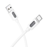 CABLU alimentare si date Borofone &quot;BX114&quot;, Fast Charging Data Cable pt. smartphone, USB la USB Type-C 3A , 1m, alb &quot;6941991116896&quot; (timbru verde 0.08