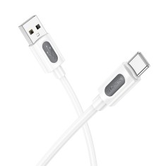 CABLU alimentare si date Borofone &quot;BX114&quot;, Fast Charging Data Cable pt. smartphone, USB la USB Type-C 3A , 1m, alb &quot;6941991116896&quot; (timbru verde 0.08