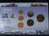 Seria completata monede - Islanda 1981-1999 , 6 monede