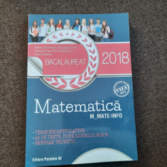 Adrian Zanoschi - Bacalaureat matematica mate-info 2018