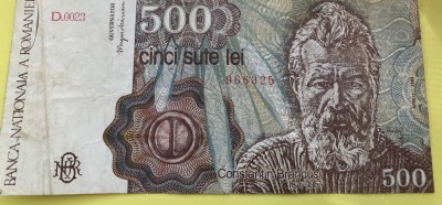 Bancnota cu chipul Brancusi foto