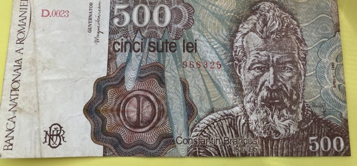 Bancnota cu chipul Brancusi