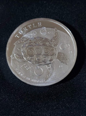 Niue 2024 - 5 USD - Țestoasă - 2 OZ O monedă de argint foto