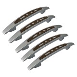 Cumpara ieftin Set 5 Manere din plastic, 2108-07, lungime 148 mm, distanta gauri 96 mm, nuc