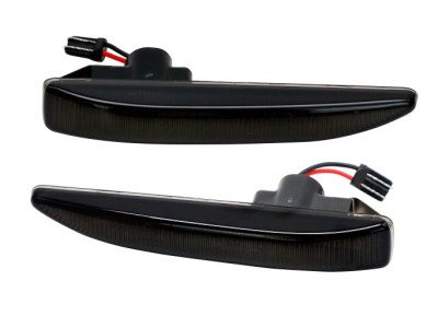 Set lampa semnalizare laterala BMW Seria 7 (E65/E66), 09.2001-10.2008, partea stanga, dynamic indicator; LED; fumuriu; TUNING, foto