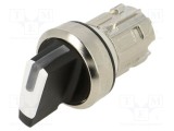 Comutator rotativ 22mm SIEMENS IP67 alb proeminent Poz.i stab: 2