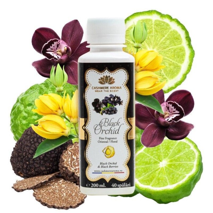 Parfum de rufe Black Orchid, cu arome de trufe negre, ylang ylang, bergamot dulce si portocala usor amara