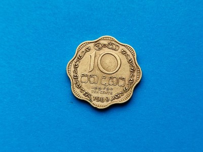 10 Cents 1969 Ceylon-stare buna foto