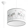 Lampă Suspendată Cat Multicolor Pvc 1 Bec Oval Modern De Interior