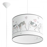 Lampă Suspendată Cat Multicolor Pvc 1 Bec Oval Modern De Interior